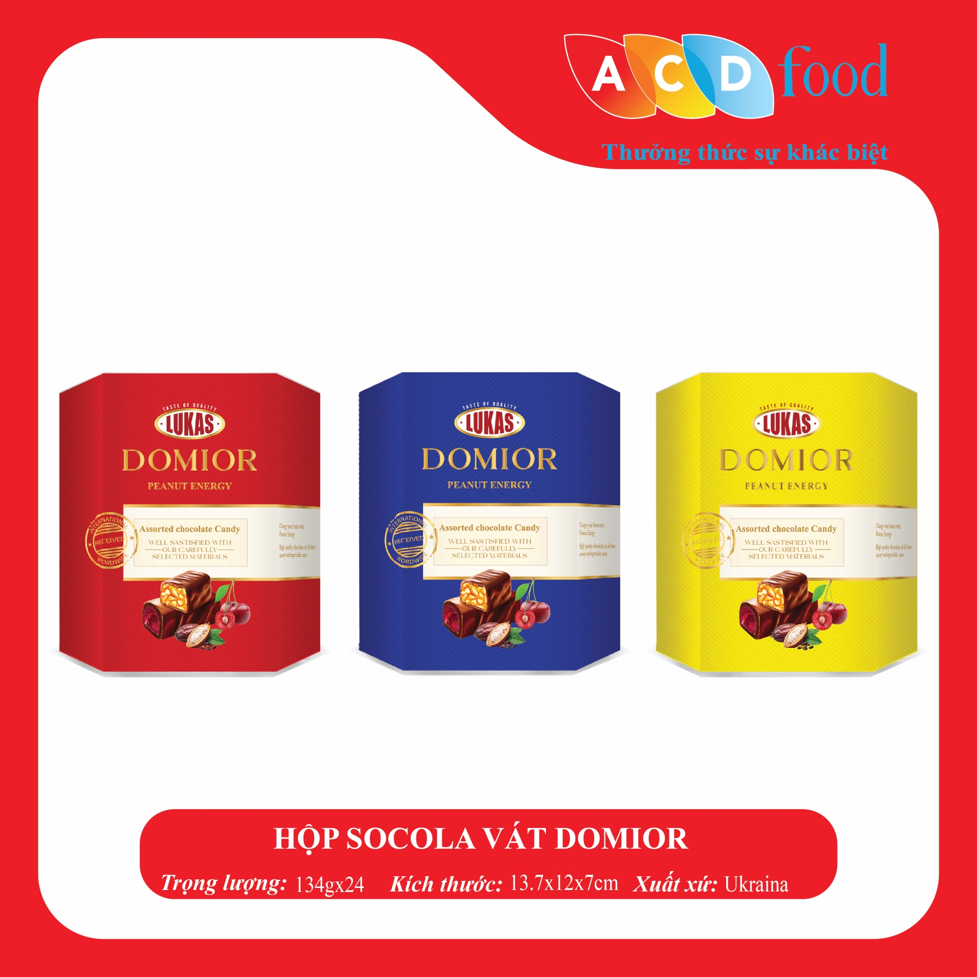 HỘP GIẤY SOCOLA VÁT DOMIOR